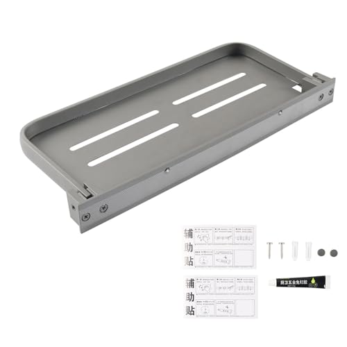 PEPWE Wandregal aus Aluminium, 30 cm / 40 cm, schwimmendes Lagerregal, Camper-Zubehör, faltbar, platzsparend PEPWE Wandregal aus Aluminium, 30 cm / 40 cm, schwimmendes Lagerregal, Camper-Zubehör, faltbar, platzsparend von PEPWE