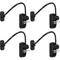 Petites Ecrevisses - 4er-Pack Kühlschrankschloss mit Schlüssel Babysicherheit Kindersicherung Cable Lock für Kühlschrank Waschmaschine Schrank Schwarz von PETITES ECREVISSES