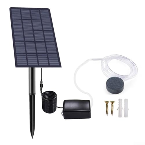 PETSTIBLE Solar-Teich-Sauerstoffgeber, 2,5 W Solarenergie, geräuscharm, Luftpumpe, Solar-Sauerstoffpumpe, Belüfter von PETSTIBLE