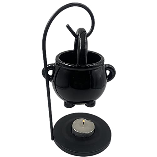 Hexenkessel Ölbrenner, Halloween-Ornamente, Wachsbrenner, Duftlampe, Kerze, Aroma-Diffusor für Spa, Yoga, Meditation, Heimdekoration Phasz von PHASZ