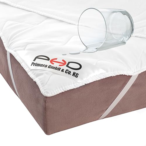 PHD Primera Wasserdichter Matratzenschoner 120x200 cm - 60°C waschbar u. Allergiker-empfohlen für mehr Hygiene im Bett. Matratzenauflage und Matratzenschutz für Matratze u. Boxspringbett f. 120 x 200 von PHD Primera