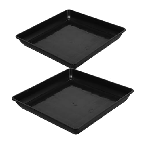 PHENOFICE 2 Stück Blumentopf Basis Topf Tabletts Für Pflanzen Pflanz Tabletts Blumentopf Untertassen Pflanzen Wasser Tablett Topf Untertassen Für Pflanzen Pflanzen Drainage Tablett von PHENOFICE