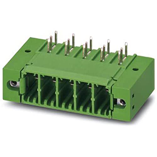 PHOENIX CONTACT PC 512-GFU-7.62 PCB header, 41 A, 630 V, 6 mm² nominal cross section, green, 12 number of potentials, PC 5..-GFU article family, 7.62mm pitch, 4.2mm pin length, 50 pieces PHOENIX CONTACT PC 512-GFU-7.62 PCB header, 41 A, 630 V, 6 mm² nominal cross section, green, 12 number of potentials, PC 5..-GFU article family, 7.62mm pitch, 4.2mm pin length, 50 pieces von PHOENIX CONTACT