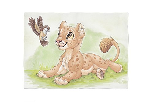 PICANOVA – Hi Birdie 150x100cm – Extraweiche Kinder Decke, 525g/qm – Absolute Premiumqualität Aus Hautfreundlichem Plüsch – Unschlagbar Weich Und Gemütlich – Design Von Dolphy von PICANOVA