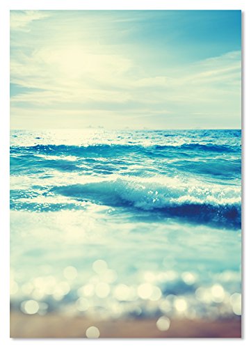 PICSonPAPER Poster SEA IN Sunset, ungerahmt DIN A4, Dekoration, Kunstdruck, Wandbild, Fineartprint (Meer, DIN A4) von PICSonPAPER