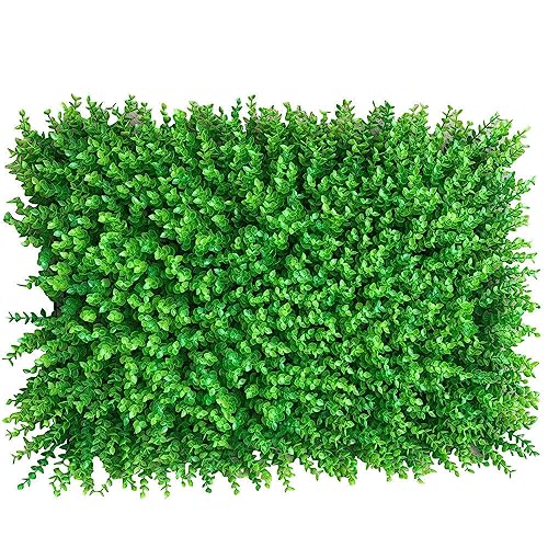 Künstliche Pflanzenwand 12 Stück Rasenmatte Kunstpflanzen Panel DIY Künstliche Pflanzenwand Sichtschutz Hecke Künstlich 60 x 40 x 4cm von PINYELIN