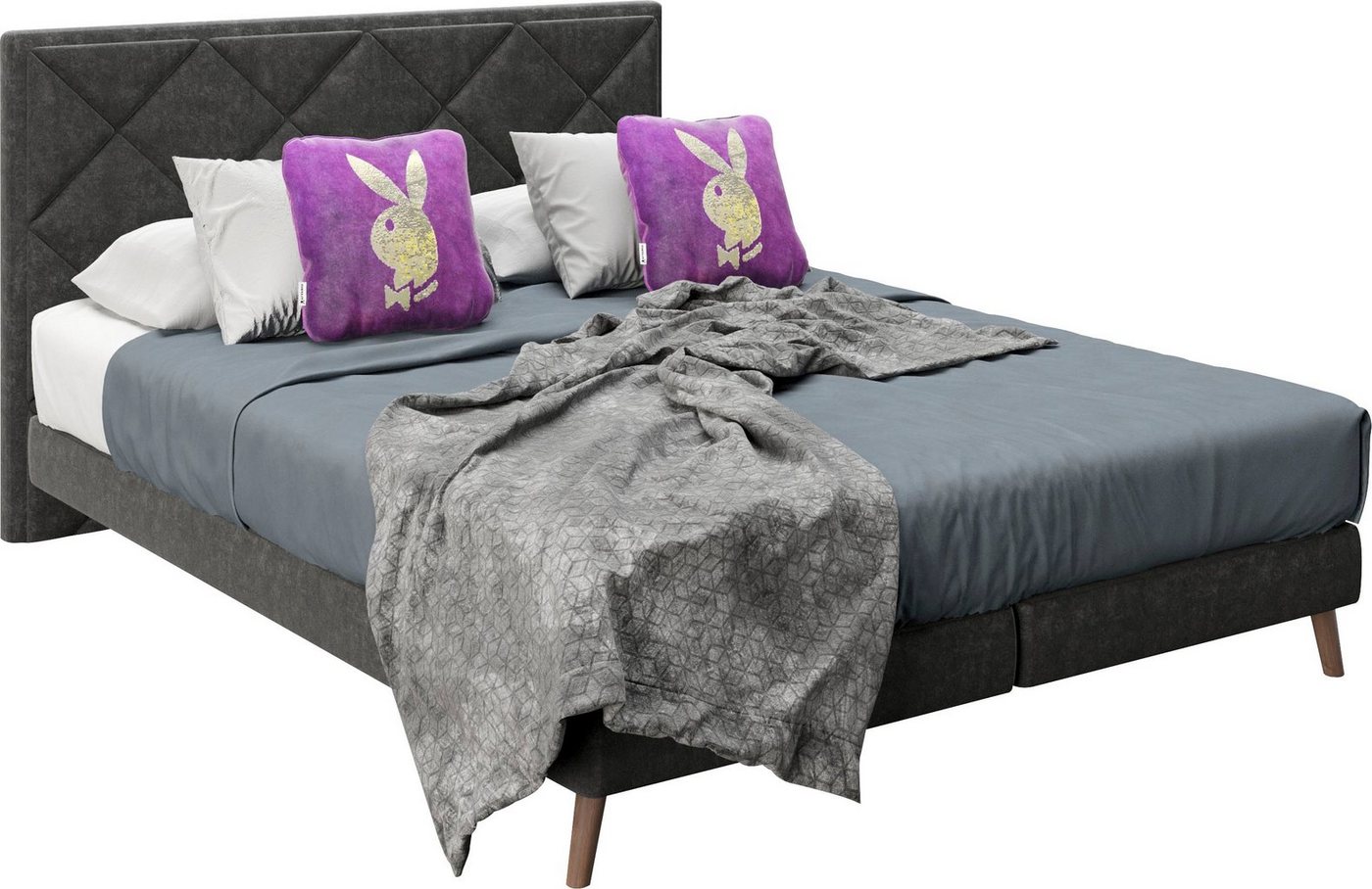 PLAYBOY Boxspringbett Audrey, inkl. Matratze und Topper von PLAYBOY