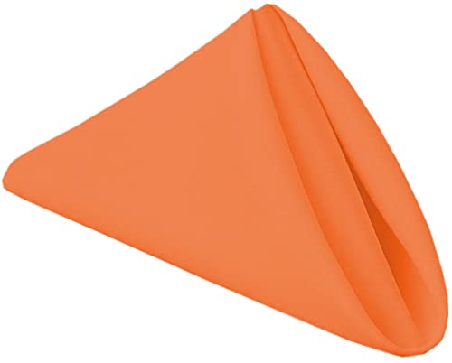 PLOYMONO Robuste Stoffservietten – 43,2 x 43,2 cm große, feste waschbare Polyester-Servietten – Set mit 8 Servietten mit gesäumten Kanten – ideal für Hochzeiten, Partys, Bankette, Abendessen und mehr von PLOYMONO