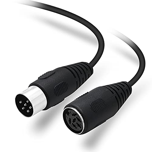 PNGKNYOCN MIDI-Verlängerungskabel DIN 6-Pin-Stecker auf Buchse Audio-Adapter-Klinkenstecker-Kabel für digitale Audiogeräte (0.5m) von PNGKNYOCN