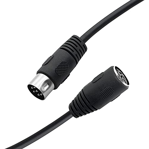 PNGKNYOCN MIDI-Verlängerungskabel DIN 6-Pin-Stecker auf Buchse Audio-Adapter-Klinkenstecker-Kabel für digitale Audiogeräte (1.5m) von PNGKNYOCN