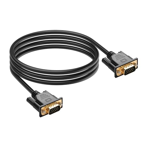 PNGKNYOCN VGA zu VGA Kabel,0.5M VGA 15 pin 1080P Full HD Stecker zu Stecker Monitor Video Adapter Kabel für Computer PC Monitor Laptop TV Projektor und mehr (1.5M) von PNGKNYOCN