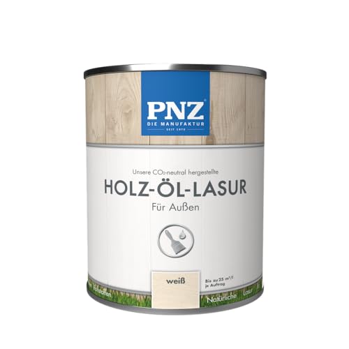 PNZ Holz-Öl-Lasur, Gebinde:0.75L, Farbe:weiß von PNZ