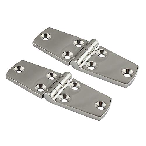 POFET Marine Halterung Tür Scharniere Rostfreier Stahl Luke Boots Scharnier Hardware Schwerlast Boots Scharnier Deck Kabinett SUS316 2pcs 38 mm x 102 mm von POFET