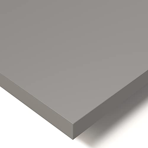 POKAR Tischplatte 2,5 cm Massiv Schreibtischplatte Bürotischplatte für Schreibtisch, Esstisch, Dunkelgrau, 120 x 60 x 2,5 cm von POKAR