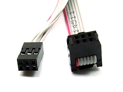 POPESQ® 1 Stk. x IDC Kabel - DUPONT Weiblich 6 polig (2x3) 50cm Flachbandkabel 2.54mm Verbinder #A2602 von POPESQ