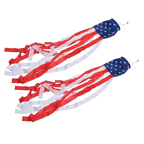 POPETPOP 2 Stück Amerikanische Flagge Haartrockner Amerikanische Hängeflaggen Hängedekorationen Für Den Außenbereich Hängeflaggen Usa Patriotische Partydekoration Unabhängigkeitstag von POPETPOP