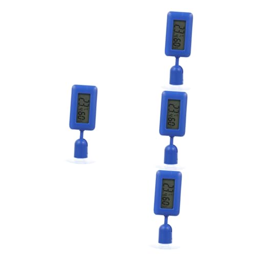 POPETPOP 4 Stück Reptilien-hygrometer Rotierendes Reptil Digitales Reptilien-temperaturmessgerät Reptilienterrarium Reptilienlehre Digitale Temperaturanzeige Saugnapf Thermometer Mini Abs von POPETPOP