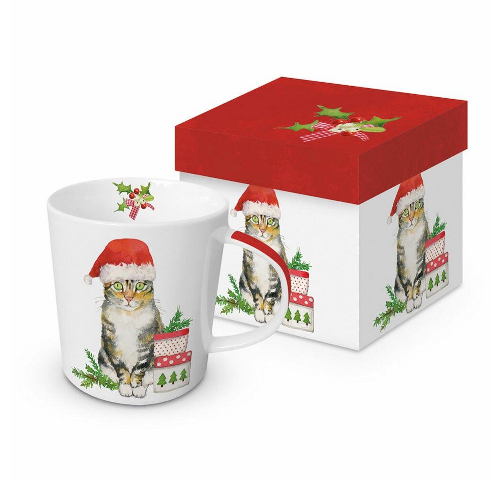 PPD Tasse Christmas Kitty Trend Mug 350 ml, Bone China von PPD