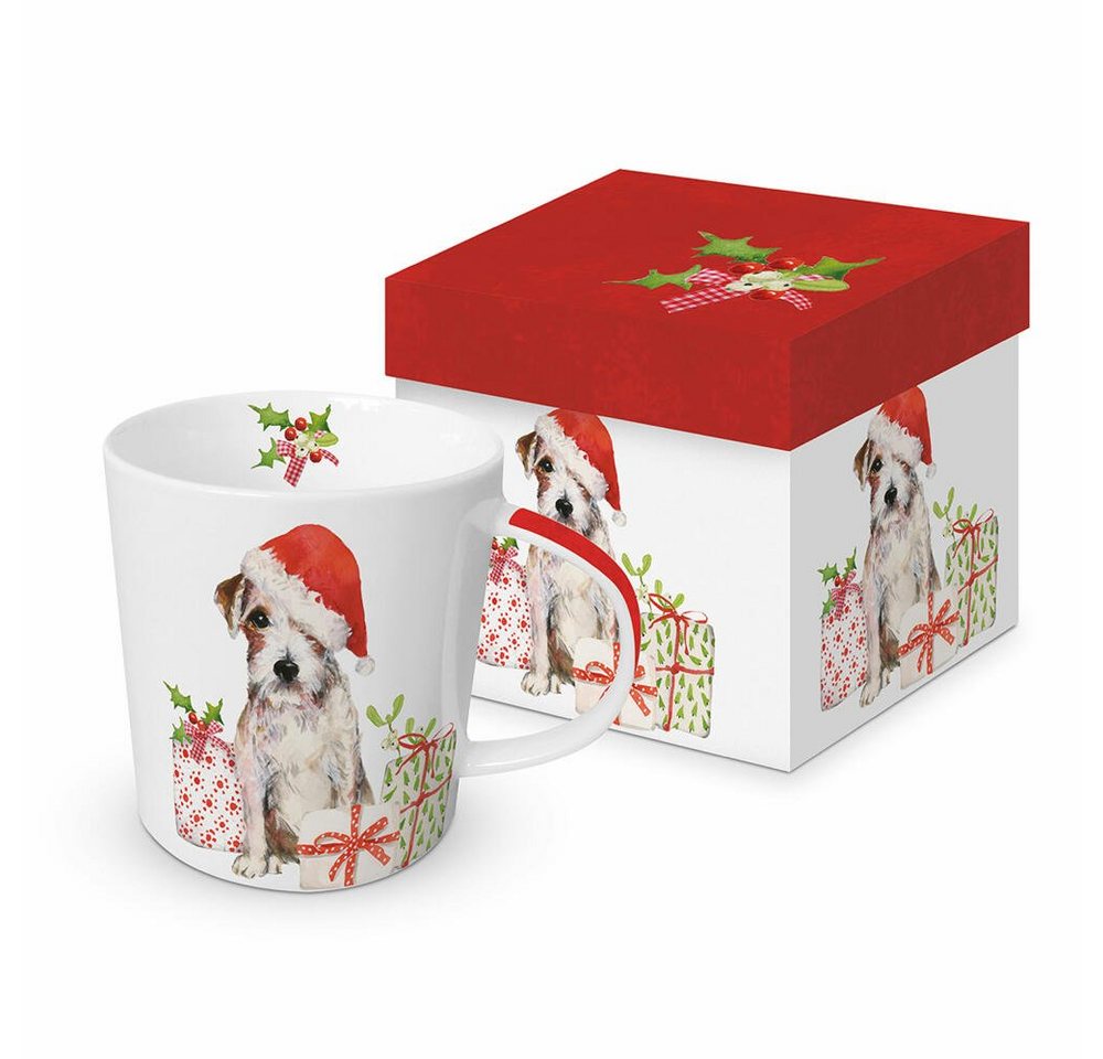 PPD Tasse Trend Mug Christmas Pup 350 ml, Bone China von PPD
