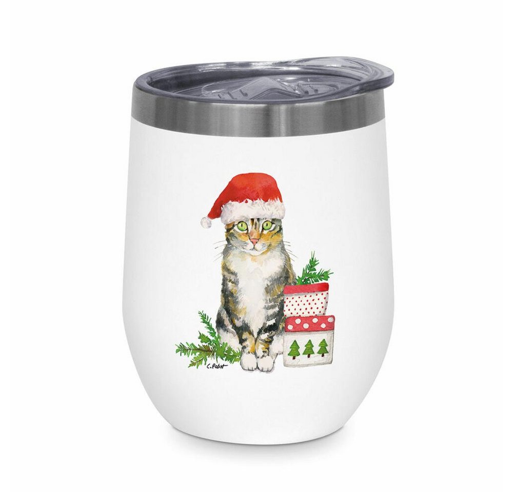 PPD Thermobecher Christmas Kitty Thermo Mug 350 ml, Edelstahl von PPD