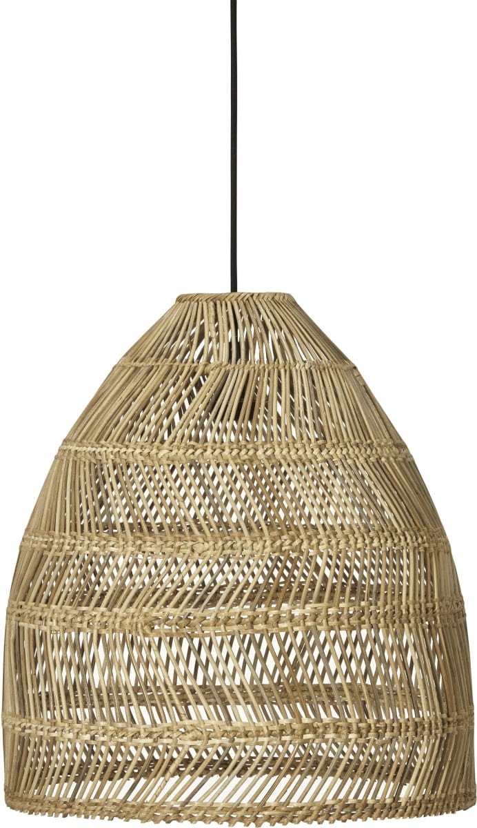 Hängelampe natur beige Rattan PR Home Maja 36cm E27 von PR Home