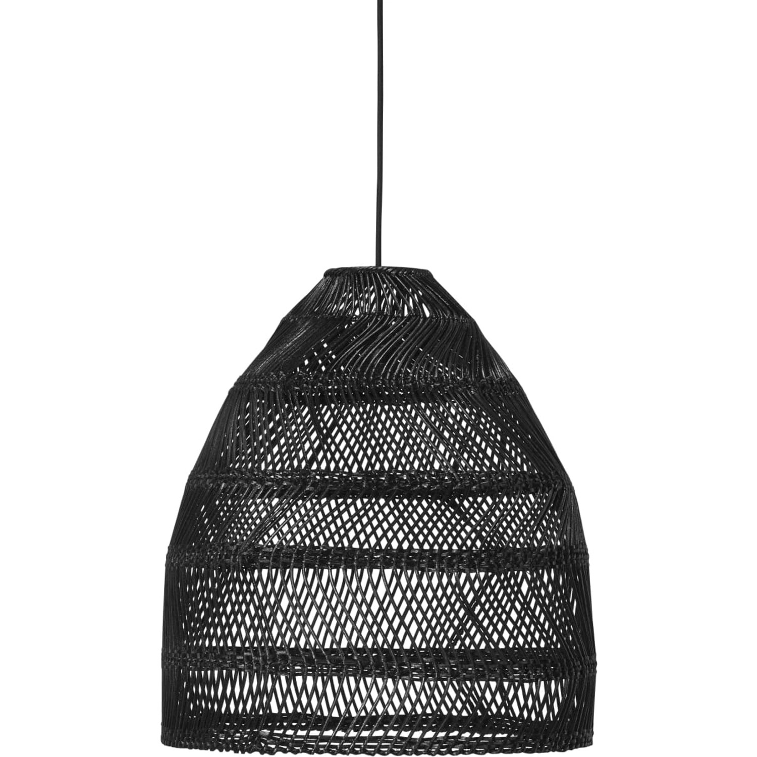 PR Home Maja Hängelampe Schwarz Rattan 36cm E27 von PR Home