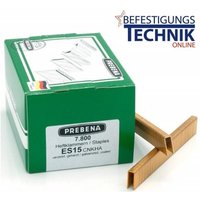 7.800 Heftklammern Prebena ES15CNKHA verzinkt für 2XR-ES40 2P-ES40SDS KL-17-EN15325 von PREBENA