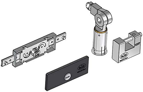 Sicherheitsset für Rollläden: Schloss + Platte + Schloss + Ringe von PREFER