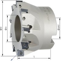 Aufsteck-Eckmesserkopf D63mm Z7 für somt 09T3. format von PREMIO TOOLS GMBH