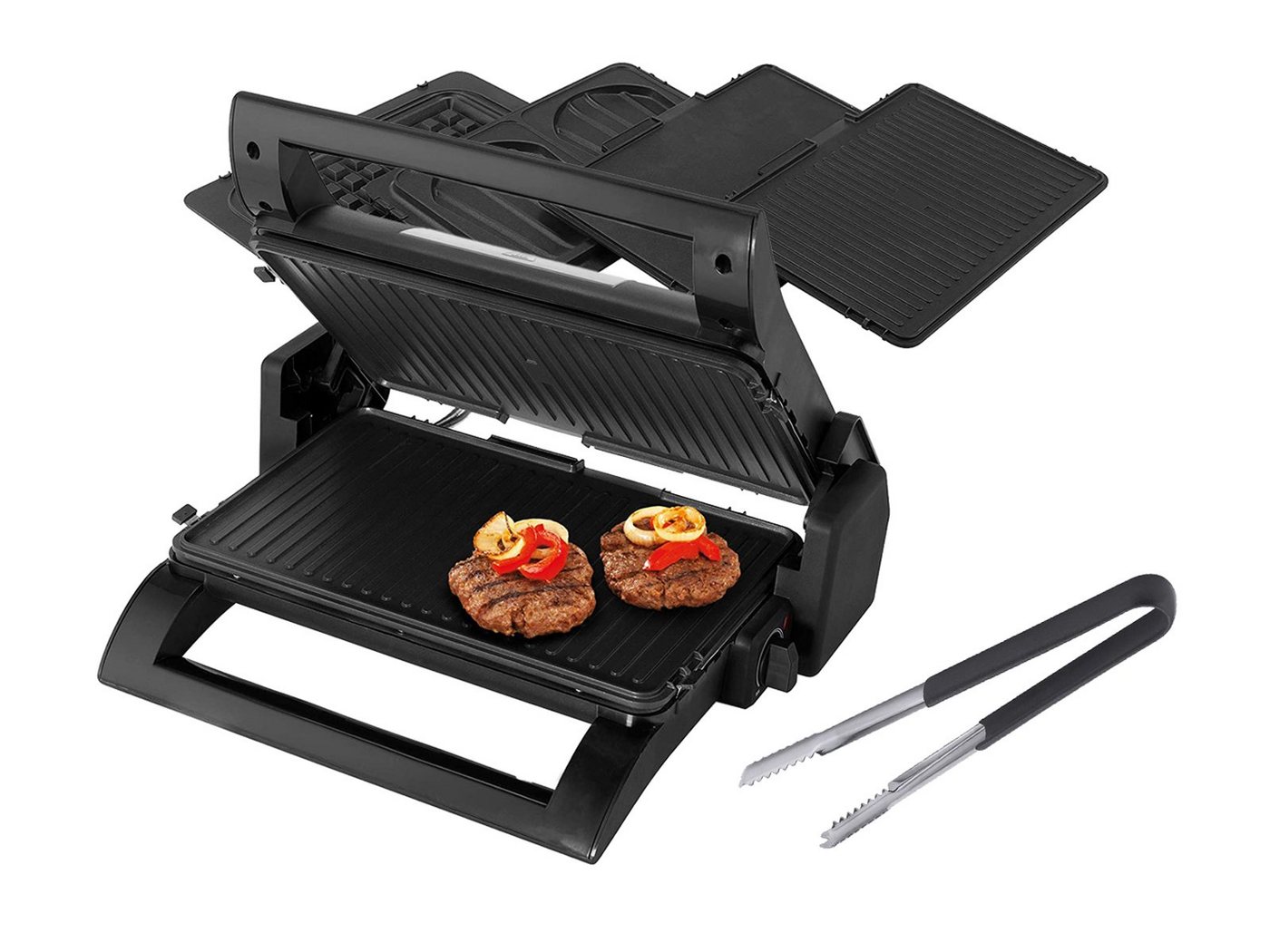 PRINCESS Kontaktgrill, 1500 W, 4in1 Elektro Indoorgrill Multigrill Tischgrill Waffeleisen Teppanyaki von PRINCESS