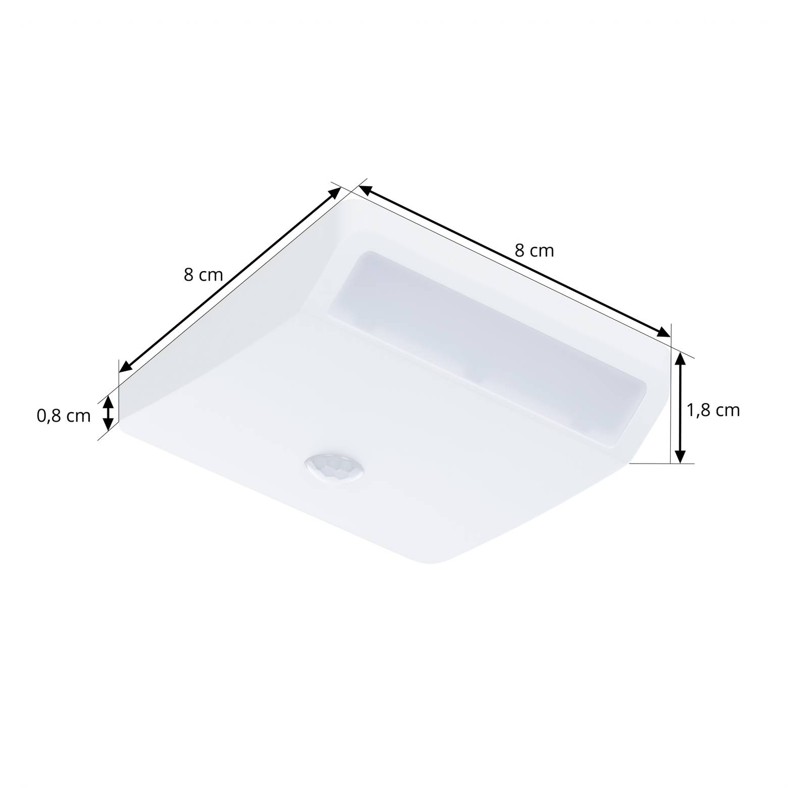 Prios Nestora LED-Möbelaufbauleuchte, Batterie von PRIOS