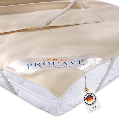 PROCAVE Matratzen-Auflage aus 100% Baumwolle, Natur-Matratzenschoner atmungsaktiv, hochwertige Moltonauflage als Matratzenschutz, Premium Qualität Made in Germany 200x190 cm PROCAVE Matratzen-Auflage aus 100% Baumwolle, Natur-Matratzenschoner atmungsaktiv, hochwertige Moltonauflage als Matratzenschutz, Premium Qualität Made in Germany 200x190 cm von PROCAVE