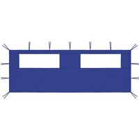 Pavillon-Seitenwand mit Fenstern 6x2 m Blau von LONGZIMING