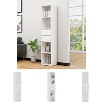 Bücherregal Weiß 36x30x171 cm Holzwerkstoff - Weiß - Prolenta Premium von PROLENTA PREMIUM