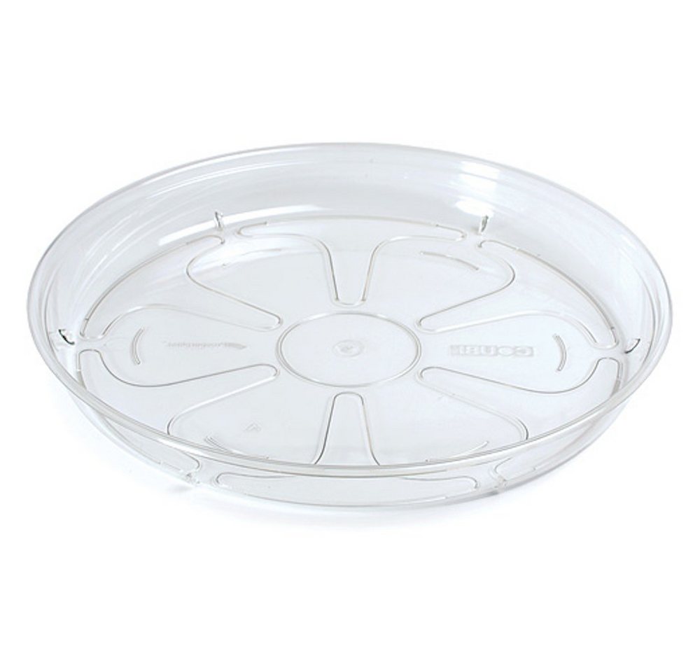 PROREGAL® Blumentopf Blumentopf Untersetzer 210mm Coubi, transparent von PROREGAL®