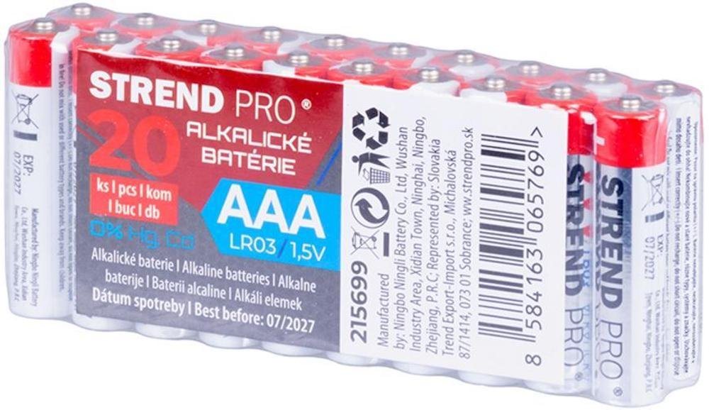 PROREGAL® Elektrowerkzeug-Set Batterien, LR03, 20 Stück, AAA von PROREGAL®