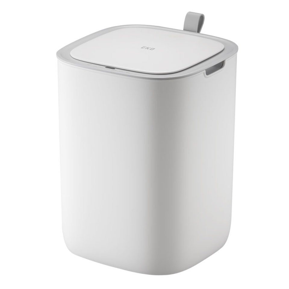 PROREGAL® Mülleimer Moderner quadratischer Abfalleimer mit Smart Sensor, 12L, Weiß von PROREGAL®