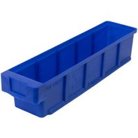 SuperSparSet 10x Regalkasten Classic Blau HxBxT 8,3x15x30cm Polypropylen Sichtlagerkasten, Sortimentskasten, Sortimentsbox, Kleinteilebox - Blau von PROREGAL - AUFBEWAHRUNG ZUM BESTEN PREIS