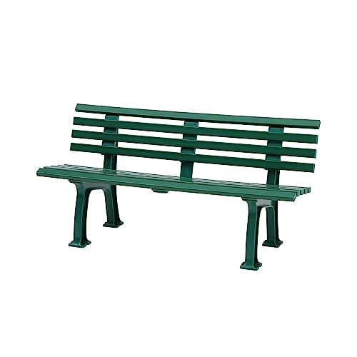PROREGAL Gartenbank Antigua | 3-Sitzer | Grün | HxBxT 74x150x54cm | Witterungs- & UV-beständiger Kunststoff | Parkbank Sitzbank Außenbereich Garten Balkon Terrasse PROREGAL Gartenbank Antigua | 3-Sitzer | Grün | HxBxT 74x150x54cm | Witterungs- & UV-beständiger Kunststoff | Parkbank Sitzbank Außenbereich Garten Balkon Terrasse von PROREGAL
