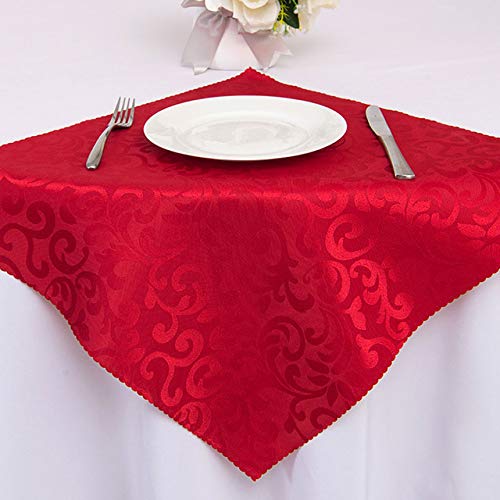 48x48cm Stoffservietten 10er-Set waschbare Servietten Tischservietten Hochzeitsservietten Tischdekoration Wiederverwendbare Servietten für Hochzeit, Geburtstagsfeier Weihnachten -Stil 1,rot von PTNKUIIY