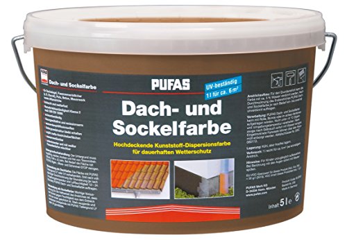 Pufas Dach- und Sockelfarbe Acrylatfarbe 5,000 L von PUFAS