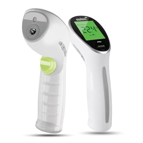 Pulox 2-in-1 Infrarot-Thermometer - Fieberthermometer und Oberflächenthermometer für Babys, Kinder, Jugendliche und Erwachsene von PULOX