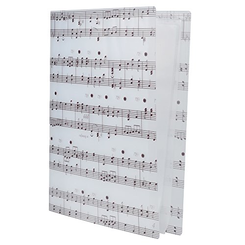 PUNK A4 Größe Musik Tabelle Datei Ordner A4 Größe Dokumente Halter Aufbewahrung Ordner 40 Taschen (Music Sheet White) von PUNK