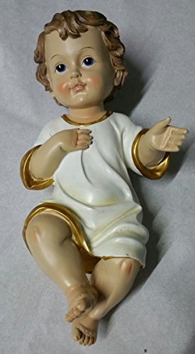 Punto Casa Jesuskind-Figur Krippe, Länge 27 cm, Jesuskind bekleidet, Breite 13,0 cm von Fitwish