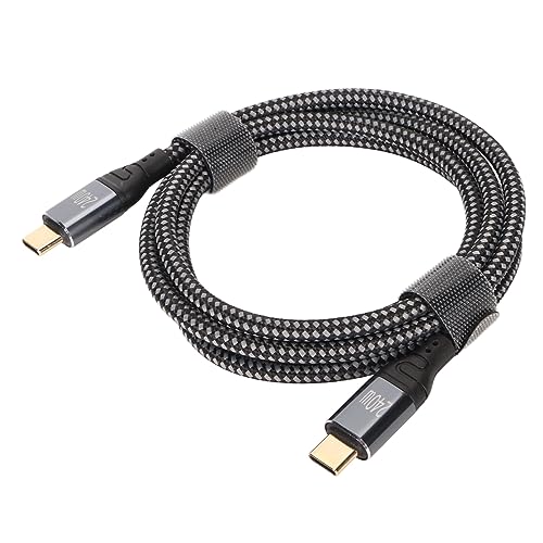 PUSOKEI 240 W USB C auf USB C Kabel, PD3.1 Schnellladung, E Mark Sicherheitschip, Gehäuse aus Aluminiumlegierung, 4,9 Fuß Nylon Stecker auf Stecker von PUSOKEI