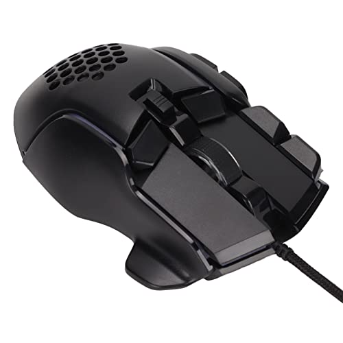 PUSOKEI USB-Gaming-Maus RGB-Maus mit Kabel, 6 DPI-Stufen Bis zu 12800 DPI, Ergonomische Mechanische Maus, für Win 2000, für Win 2003, für Win 7, für Win 8, für Win 10, für OS X, für Linux von PUSOKEI