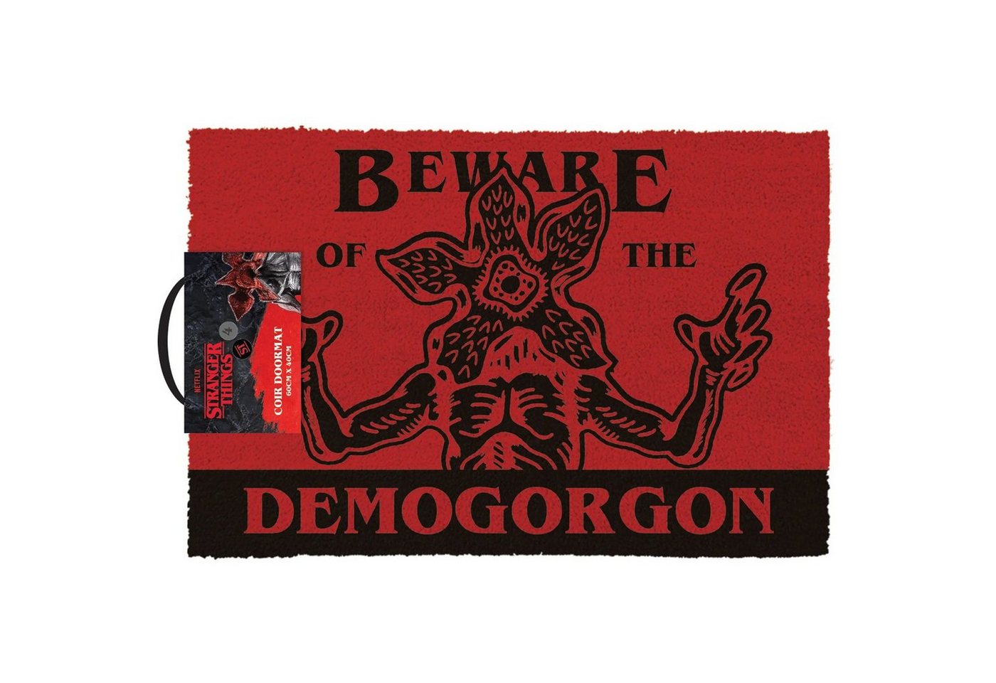 Fußmatte Stranger Things Fußmatte Beware Demogorgon, PYRAMID, Höhe: 40 mm von PYRAMID