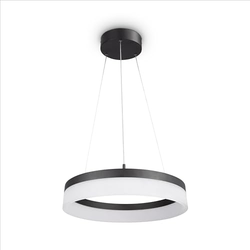 Paco Home Pendelleuchte Esstisch Lampe Deko Wohnzimmer LED Hängelampe Schlafzimmer Pendellampe Esszimmer Modern Stylisch, Lampenart:Typ 1, Farbe:Schwarz - Weiß von Paco Home