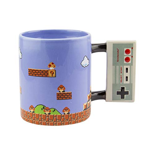 Paladone PP5098NN Nintendo NES Controller Mug, Oversized Coffee Cup, 300ml, ceramics, Multi Coloured von Paladone