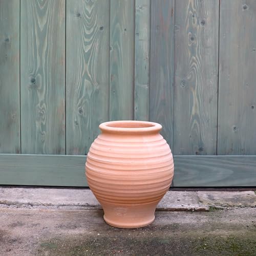 Palatina Werkstatt Amphore für den Garten & Innenbereich – Thymus 30 - Winterfeste Terracotta Amphore 30cm Höhe – 100% Handarbeit – EIN wahres Schmuckstück für jeden Amphorenliebhaber, Klein von Palatina Werkstatt